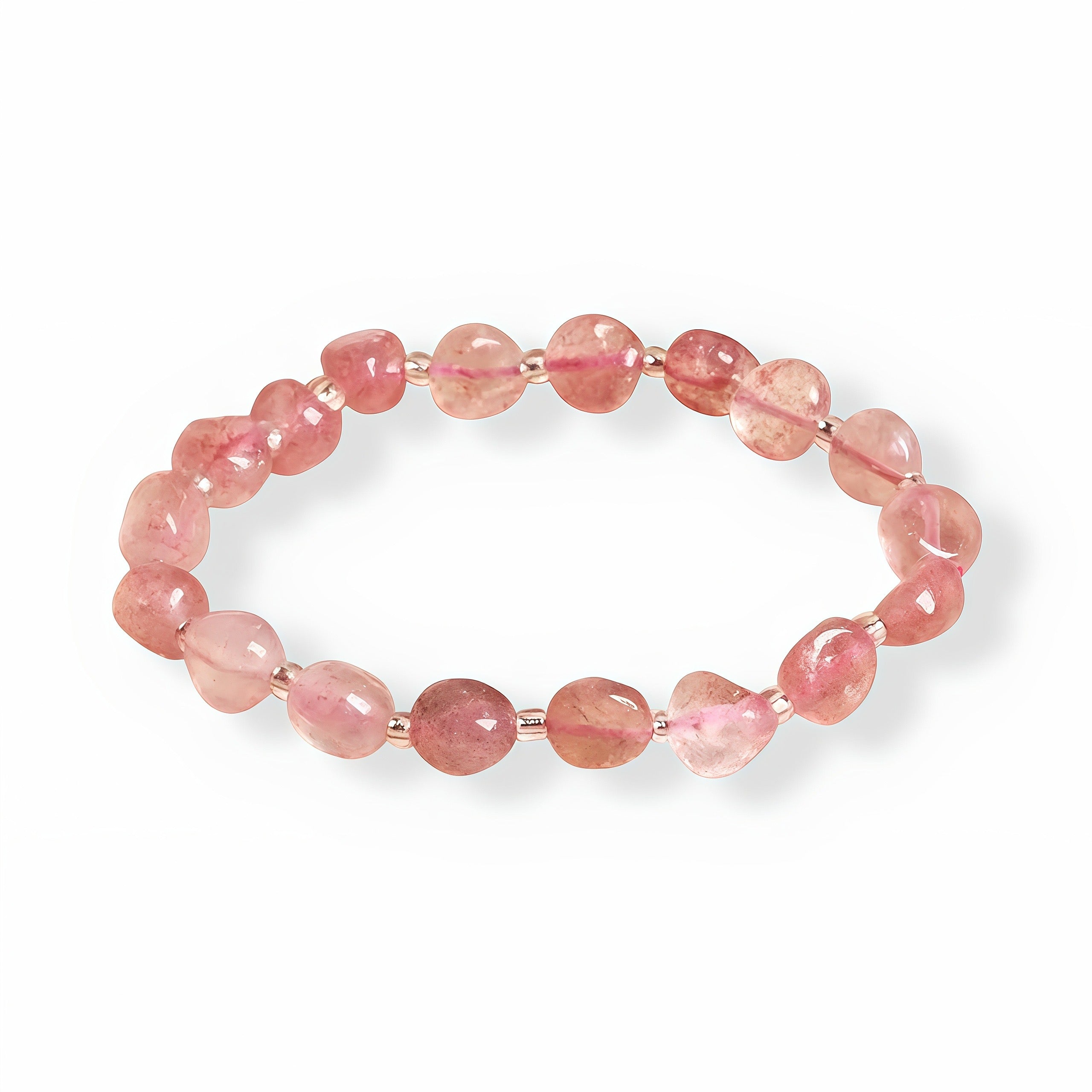 Blush Strawberry Quartz Bracelet