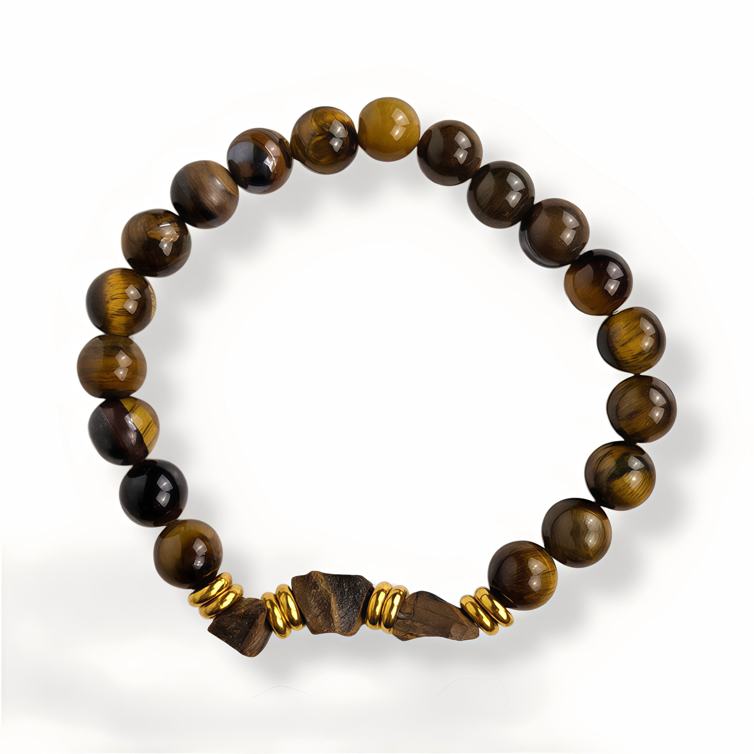 Crudo Ojo de Tigre Bracelet