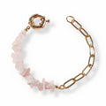 Blush Rose Quartz Chain Bracelet