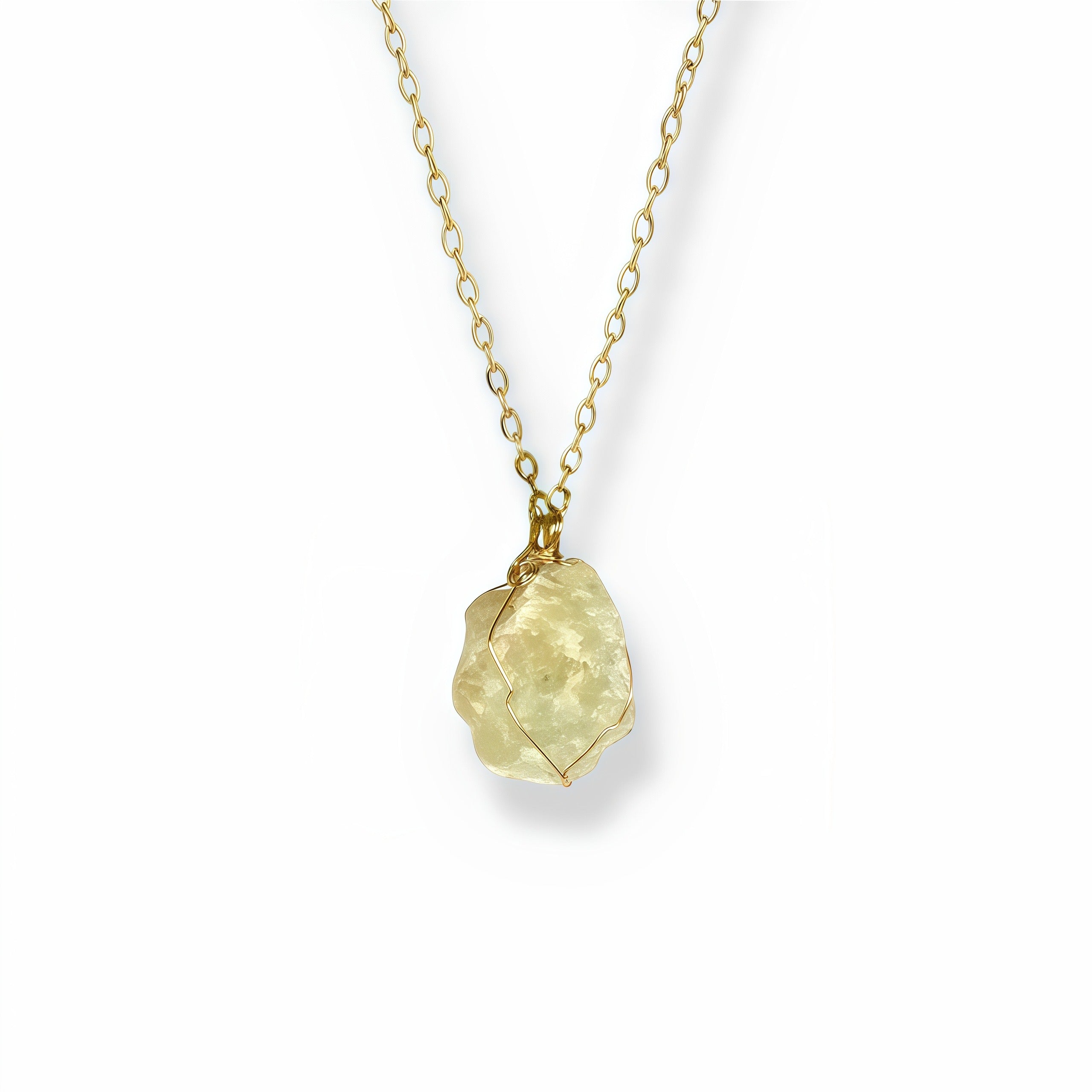 Crudo Prehnite Necklace