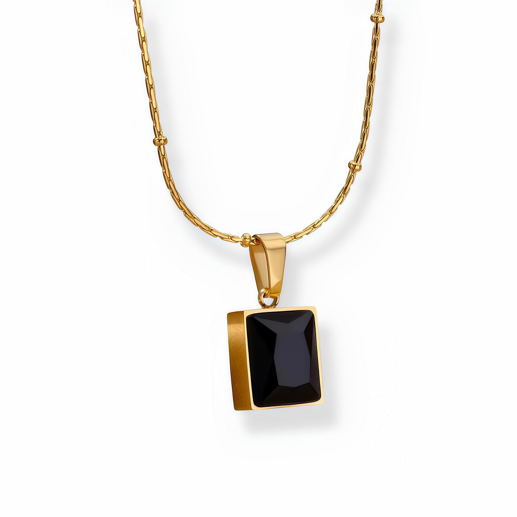 Obsidian Black Tourmaline Necklace
