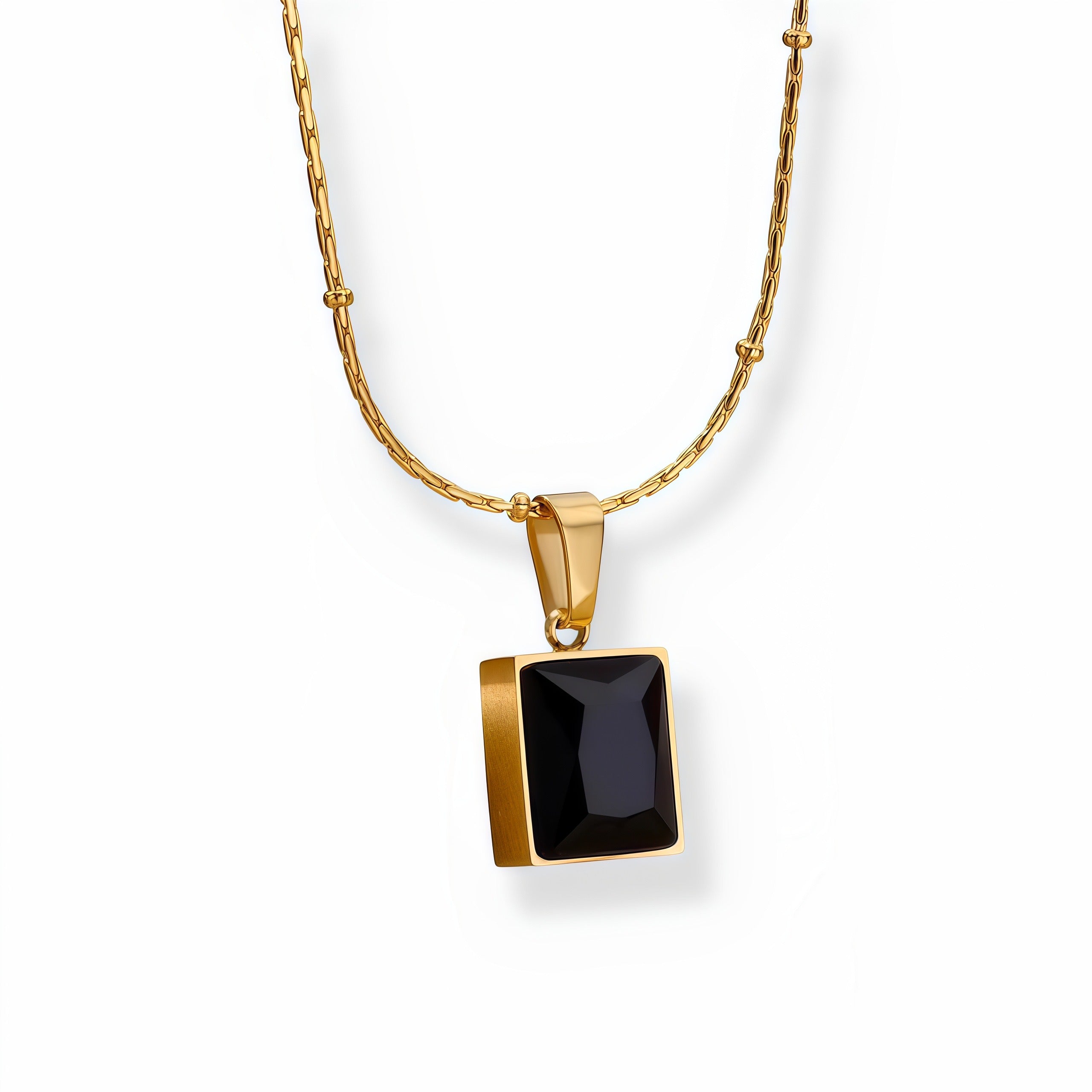 Obsidian Black Tourmaline Necklace