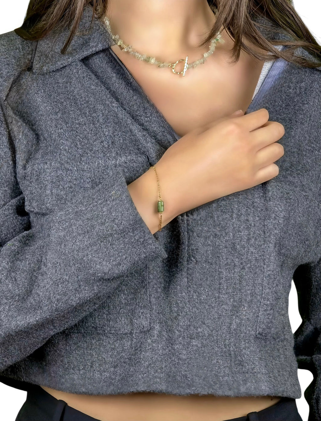 Luma Prehnite Necklace