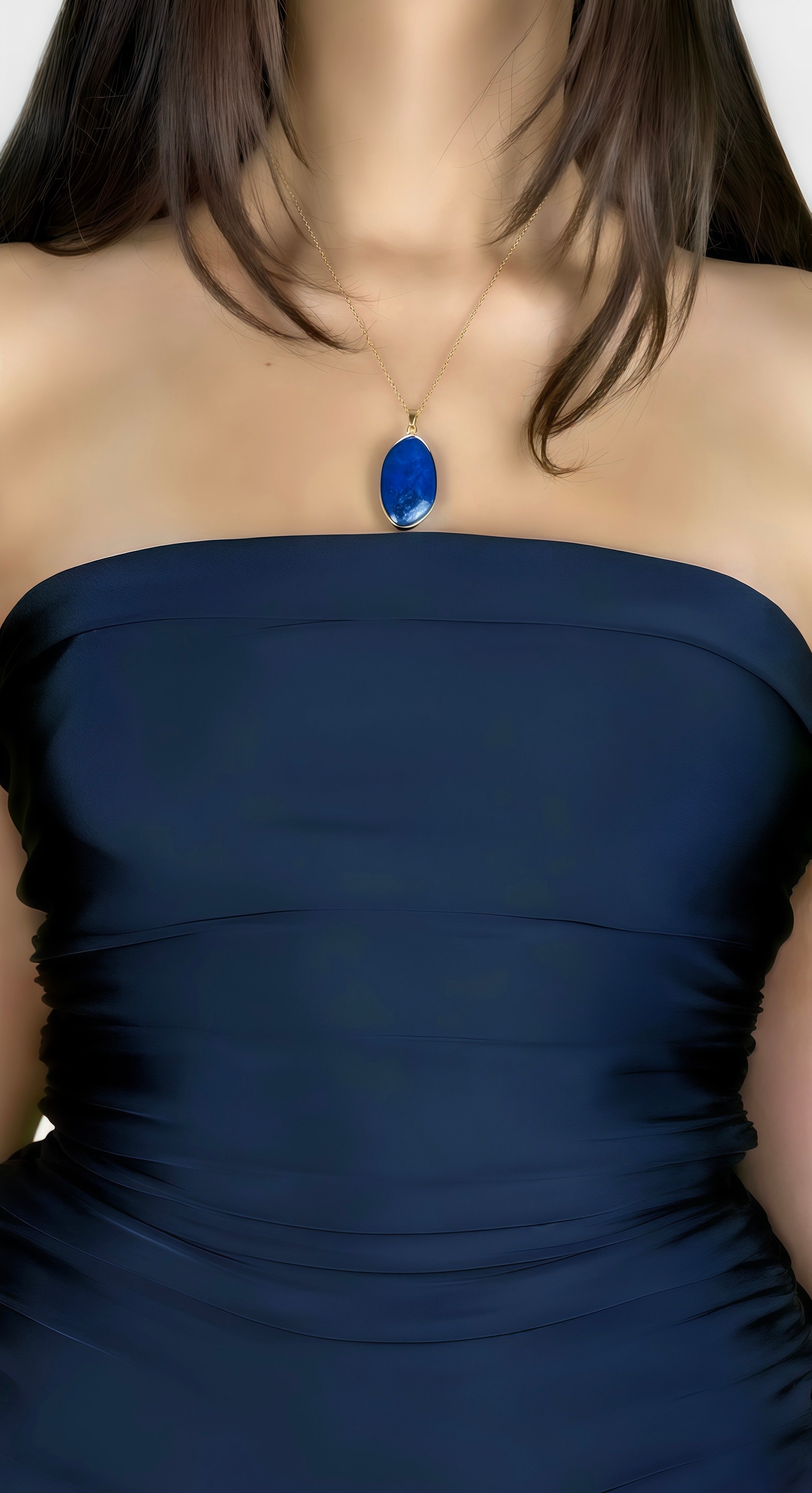 Azure Lapis Lazuli Necklace